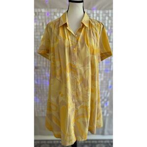 1.State 100% cotton mini shirt dress. Size M.